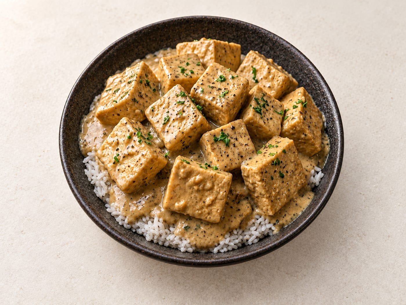 Golden Sesame Tofu