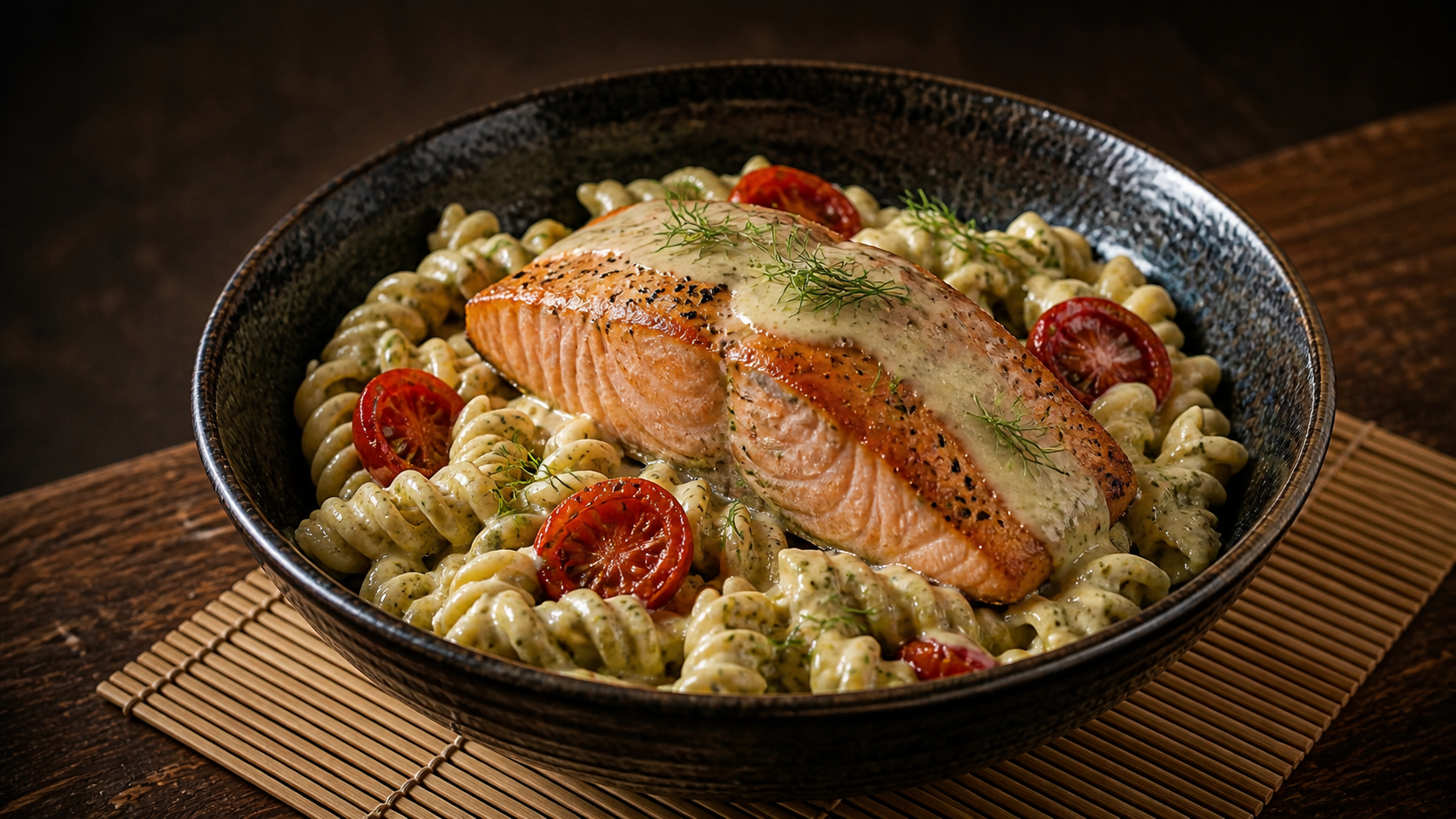 Creamy Fennel Salmon Pasta